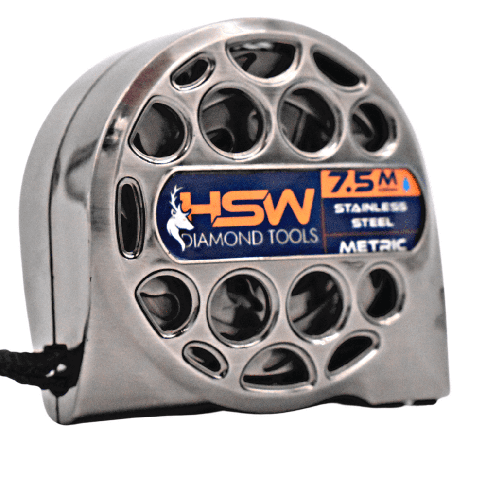 Stainless Steel 7.5m Tape Measure - Metric