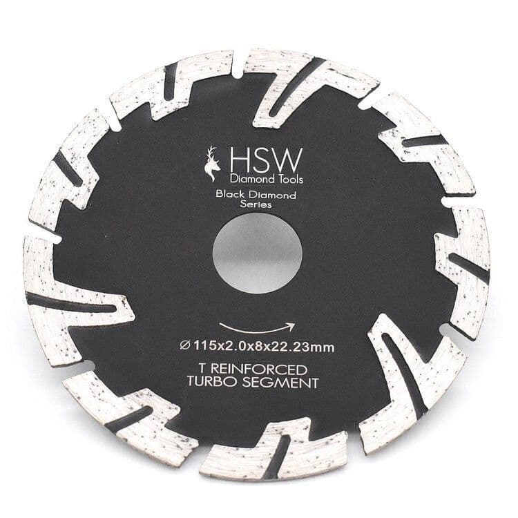 T Reinforced Teeth Sintered Diamond Blade - 22.23mm