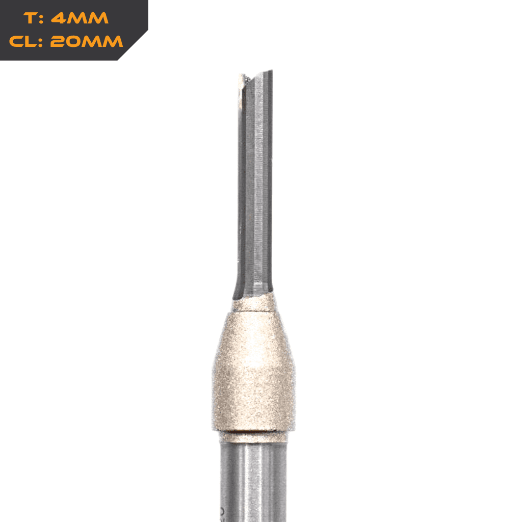 Faithfull FAIRB26 Fresa A Due Tagli In Widia 1/4 X 12mm | Punta Per Legno, MDF E Compensato Per Professionisti E Fai Da Te