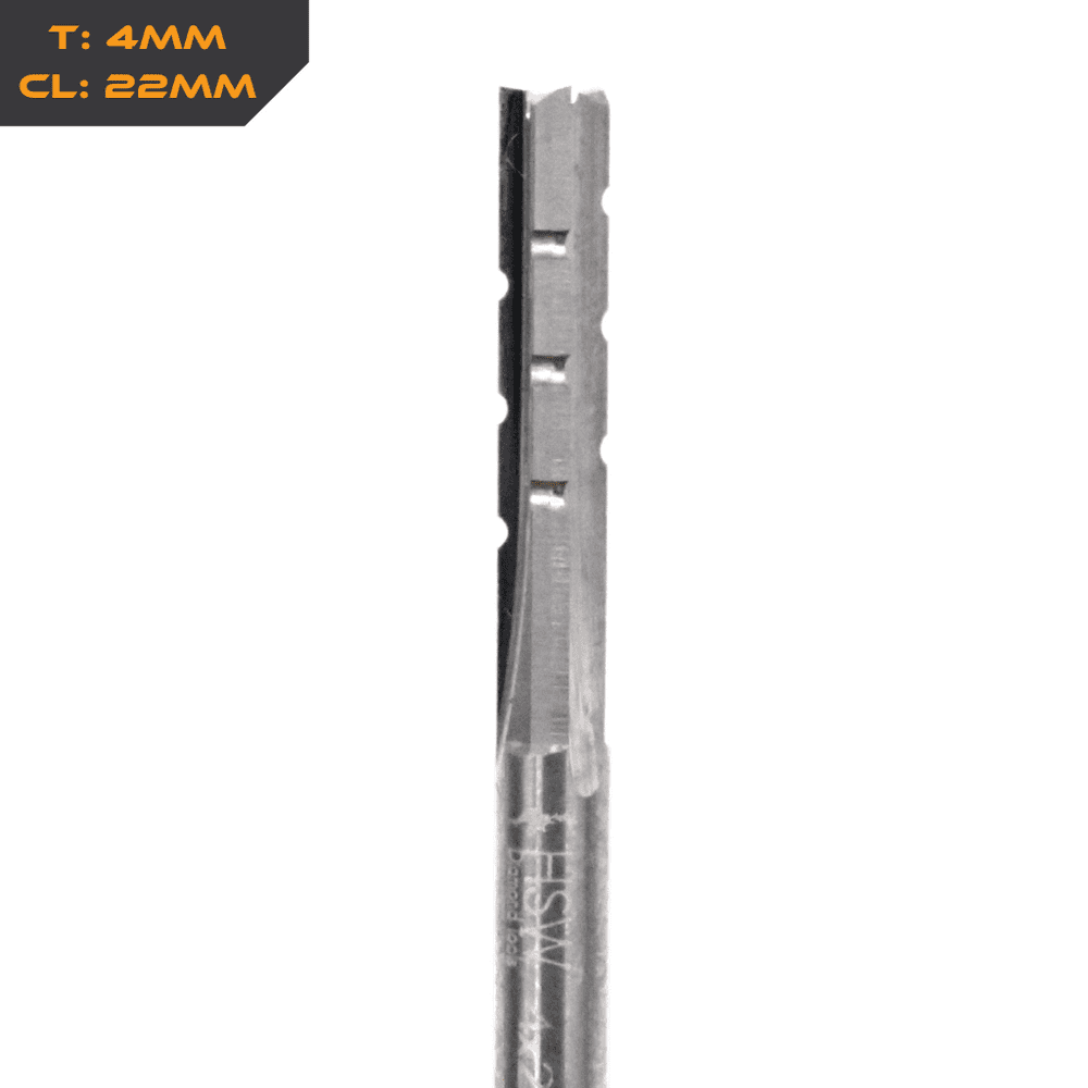 TCT Three Flute Straight Router Bits