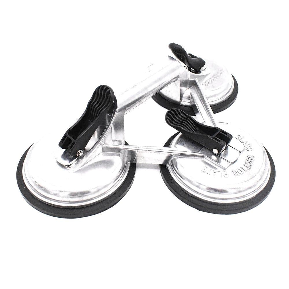 Triple Suction Cup Lifter- Aluminium - Heavy Duty - 155KG Load Capacity