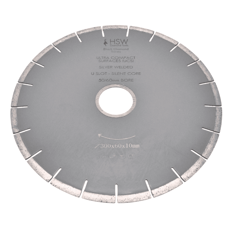 Ultra Compact Surfaces BDS Silent Core Bridge Saw Diamond Blade - SD Segment