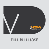 V20 (20mm) Full Bullnose - Porcelain, SD Profile Bit- 12.7mm (1/2