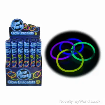 12 Pack Tube Assorted Colours Glow Bracelets