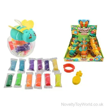 14 Piece Butterfly Dough Play Set & Moneybox (11.5cm)
