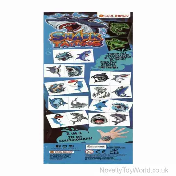 2 in 1 Shark Flat Pack Vending Tattoos