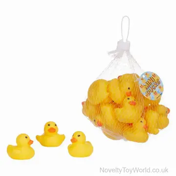 20 Mini Yellow Rubber Ducks (3cm) - Priced Per Bag of 20