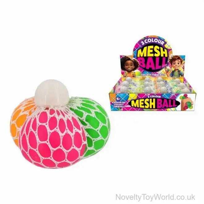 Wholesale | 3 Balls in 1 Squishy Sensory Mesh Ball (9cm)