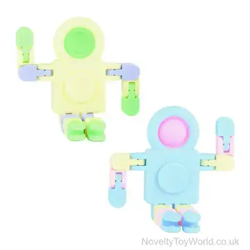3 in 1 Clicky Robot Fidget Toy (10cm)