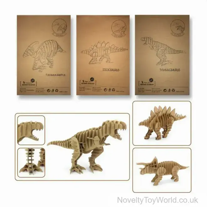 3D Card Dinosaur Skeletons Make your Own Kit (29cm) | Dino Crafts