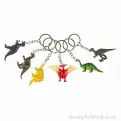 3D Dinosaur Figurine Keychain (6cm) | Bulk Buy Dino Keyring UK