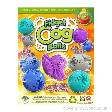 3D Gear Sphere Fidget Ball - 55mm Vending Capsule
