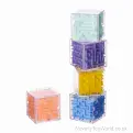 3D Maze Puzzle Cube - Assorted Colours (4.5cm) | Mini Games Wholesale