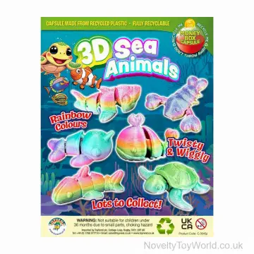 3D Printed Sea Life Animal - 55mm Vending Capsule