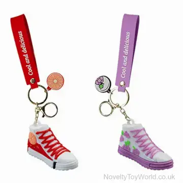 3D PVC High Top Trainer Novelty Keyring