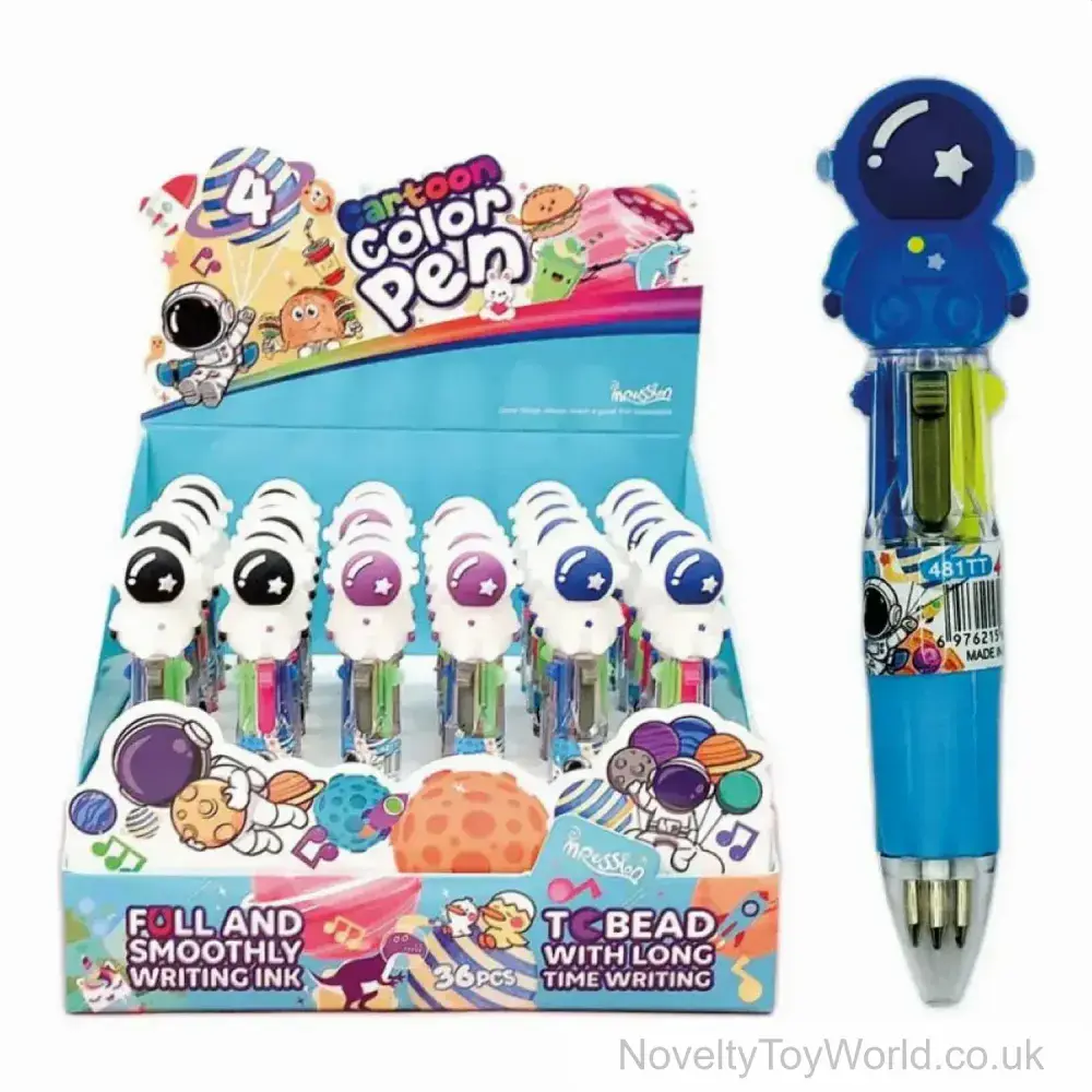 4 Colour Spaceman Mini Novelty Pen | Wholesale Stationery