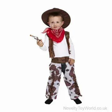4 Piece Cowboy Fancy Dress Costume - Toddler 3 Year