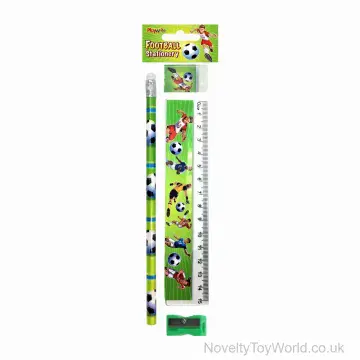 4 Piece Football Soccer Stationery Set