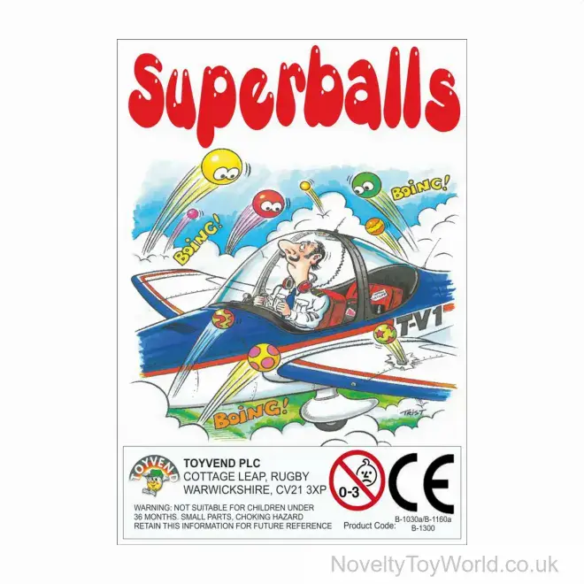 45mm Hi Bounce Superballs Bouncy Balls - 50p or £1 Vend | Wholesale Vending Toys UK