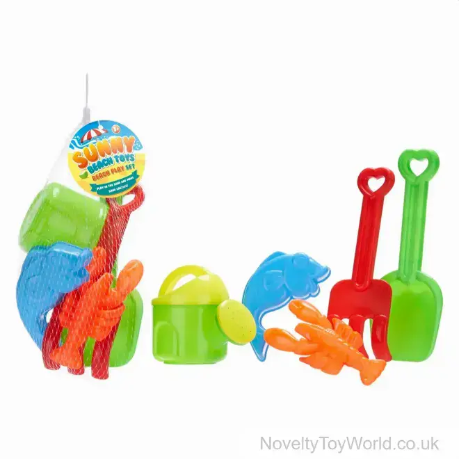 Wholesale | 5 Piece Beach Spade & Sand Shapers Kit - Toddler Toys