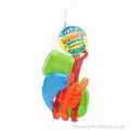 Wholesale | 5 Piece Beach Spade & Sand Shapers Kit - Toddler Toys