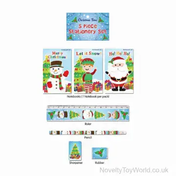 5 Piece Christmas Stationery Set