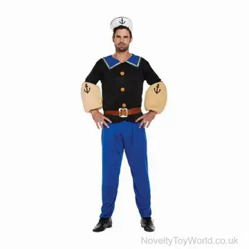 5 Piece Sailor Man Fancy Dress Costume - Adult Size