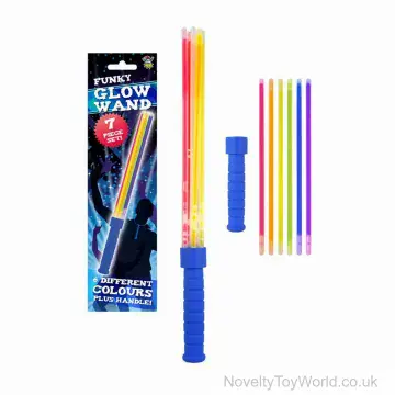 6 Colour Glow Stick Wand - Event Accessories