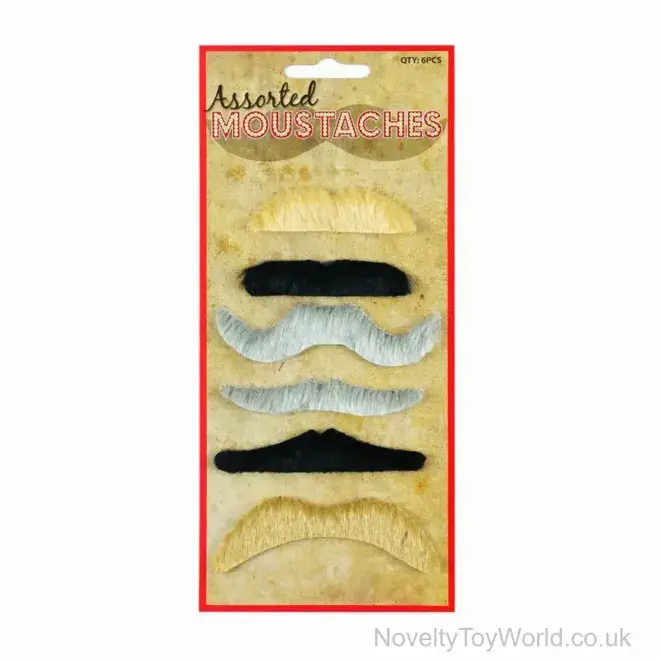 Wholesale | Novelty Stick on Moustache for Fancy Dress Parties
