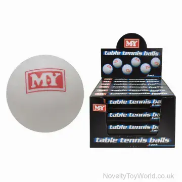 6 Pack Table Tennis Balls in Box - Sports Equipment