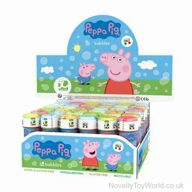 60ml Peppa Pig Bubble Tub With Wand & Maze | Wholesale Bubble Toys UK