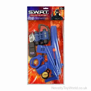 7 Piece Police SWAT Team Toy Weapon Set For Kids