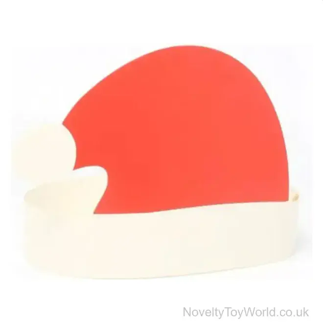 Wholesale | Adjustable Paper Christmas Santa Hat | Festive Dress Up