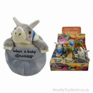 Adopt a Baby Dinosaur - Soft Dino Plush Toy (3 Assorted)