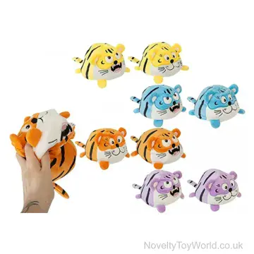 Adorable Reversible Tiger - 4 Assorted Designs (10cm)