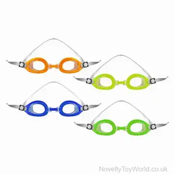 Adult Sleek Adjustable Swimming Goggles - 4 Assorted