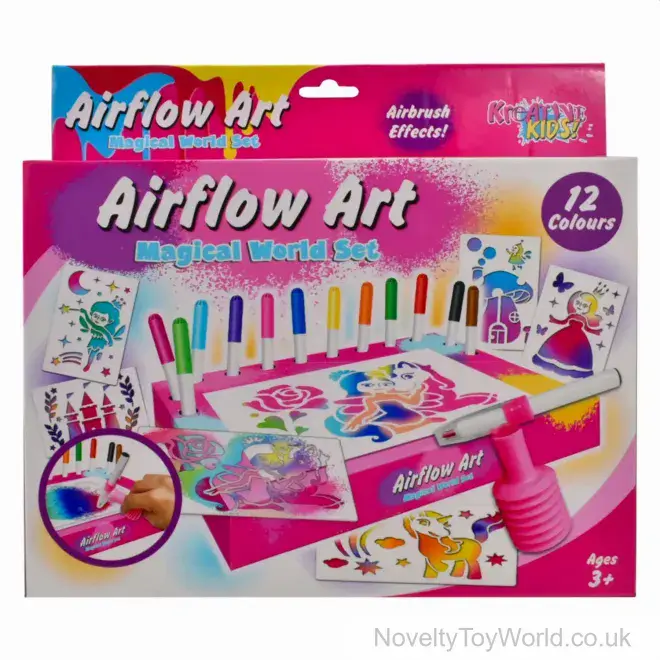 Airflow Air Pens Art Play Set with 12 Colours - Magical Theme | Wholesale Art Sets