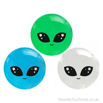 Alien Fidget Slime Toy - 3 Assorted Designs (4.5cm)
