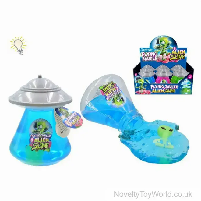 Alien Toy in Slime With UFO Flying Saucer Lid (190g) | Wholesale