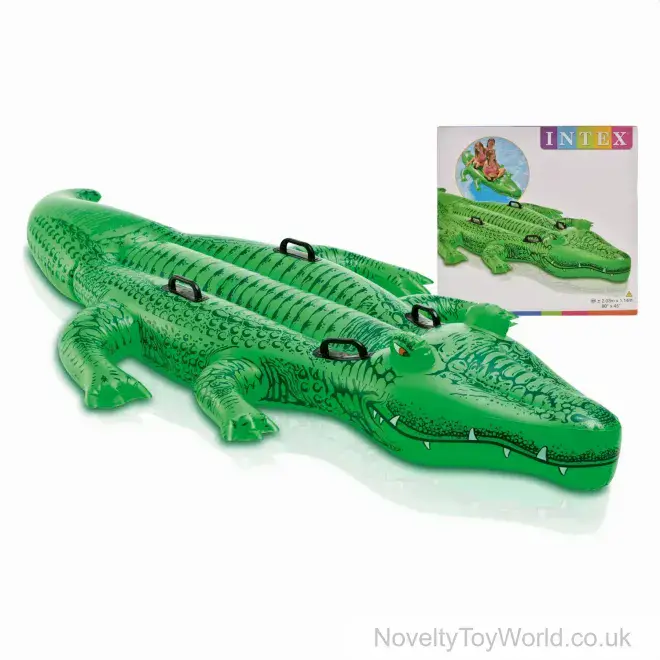 Bulk Buy Alligator Giant Pool Inflatable Ride On - 3 Person (200cm) | Wholesale Toys UK