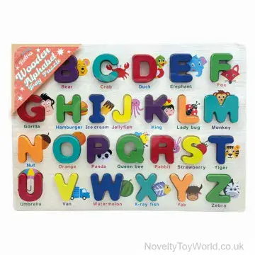 Alphabet Puzzle Tray Playset - Wooden (30cm)