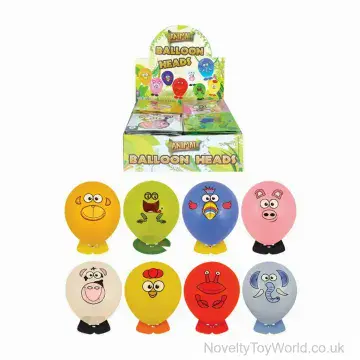 Animal Balloon Heads Novelty Toys 9cm