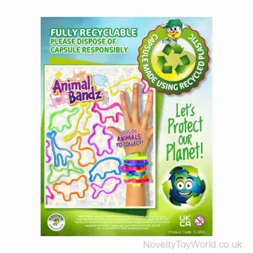 Animal Bandz Bracelets - 5 per 55mm Vending Capsule