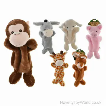 Animal Hand Puppets For Kids - 6 Assorted (25cm)