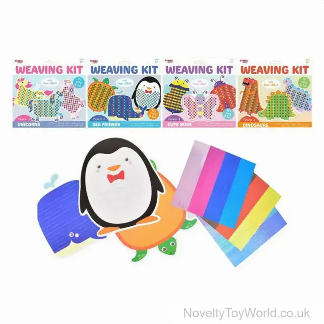 Animal Weaving Crafting Activity Kit - 4 Assorted | Wholesale Creative Toys