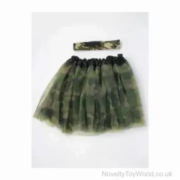 Army Camouflage Tutu & Bandeau Set - Child/Small Adult