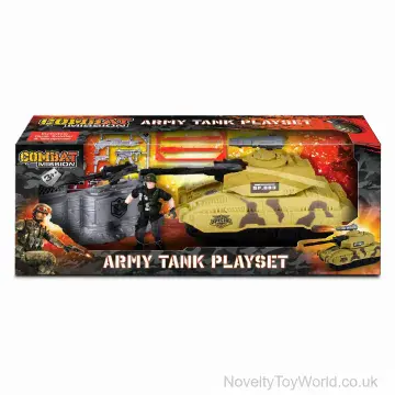 Army Tank Toy Playset for Kids - Boxed (40cm)