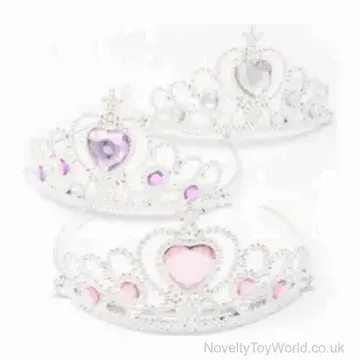 Assorted Colour Stones Princess Tiaras - Girls Fancy Dress