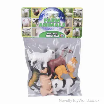 Assorted Farm Animals - Header Card Bag