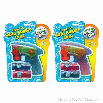 Automatic Bubble Gun with 2 Bubble Tubs - Light Up